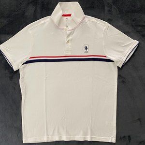 U.S POLO ASSN. Signature Stripe Pique Polo Shirt Size L